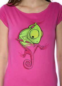 Dámské tričko chameleon zmizík